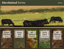 Tablet Screenshot of marchalandfarms.com